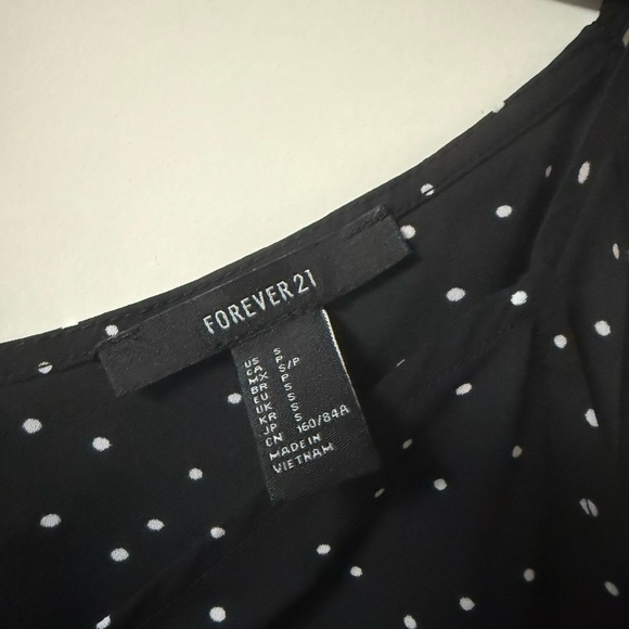 Forever 21 Black Camisole with White Dots - Picture 2 of 2